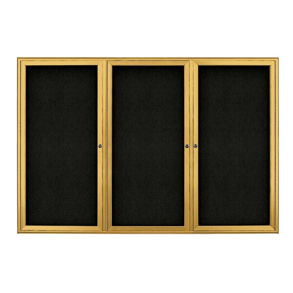 Sliding Door Indoor Enclosed Corkboard, 9